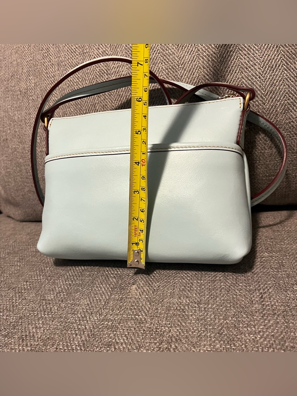 Dooney & Bourke Florentine pale blue Rosie crossbody - Picture 7 of 12